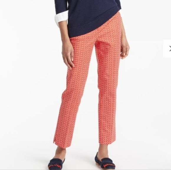 Boden Pants - New Boden Richmond Red Pop Glasses Pants Size 8 Long